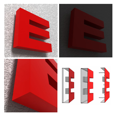 illuminated signage profile dimensions - Beflex